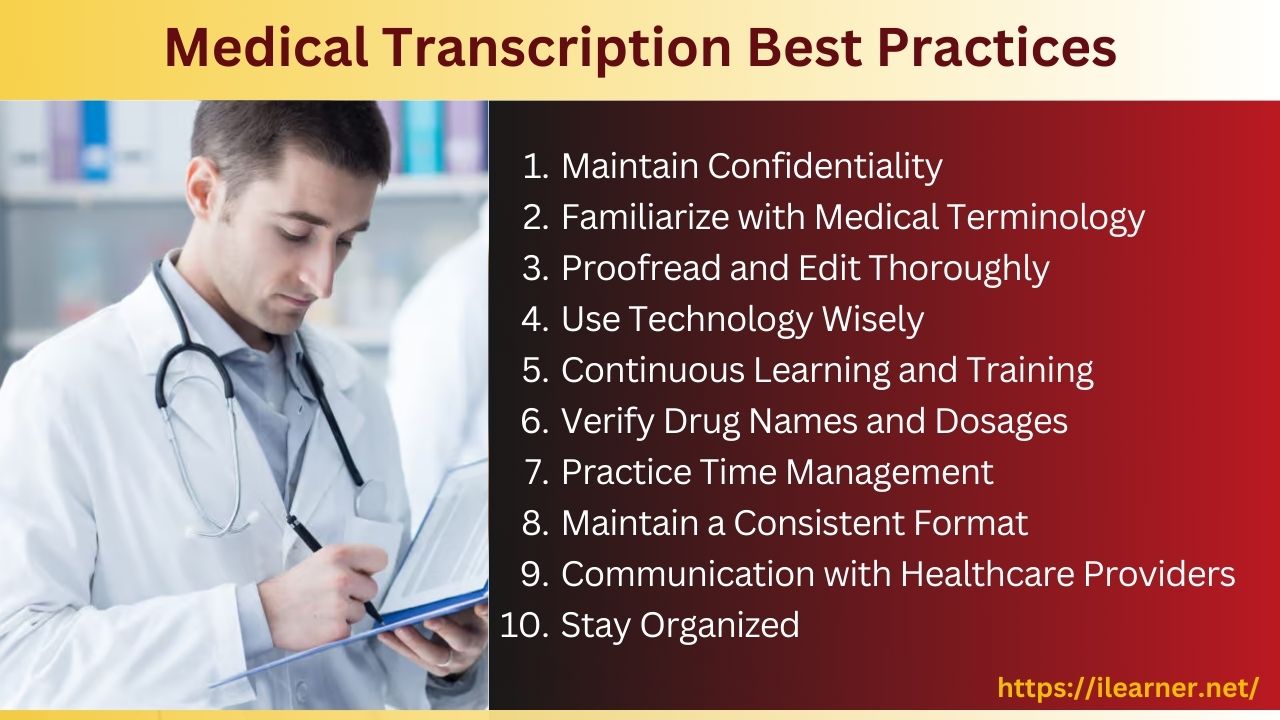 Medical Transcription Best Practices - Infographic